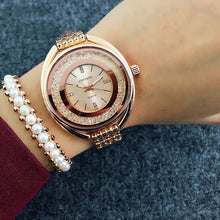 Load image into Gallery viewer, reloj mujer Top Brand CONTENA Watch Women Watches Rose Gold Bracelet Watch Luxury Rhinestone Ladies Watch saat relogio feminino