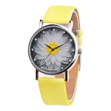 Load image into Gallery viewer, Hot Sale Brand Simple Trend Women Watches Elegant Lotus Print Rhinestone Watch Leather Strap Ladies Quartz Wristwatches Clock #B